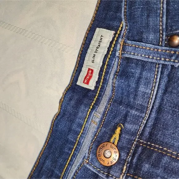 WRANGLER EUC MENS SZ 38 DENIM BLUE JEANS - Picture 4 of 10